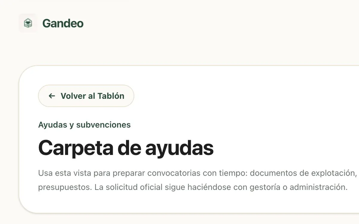 Radar de ayudas con fuentes oficiales